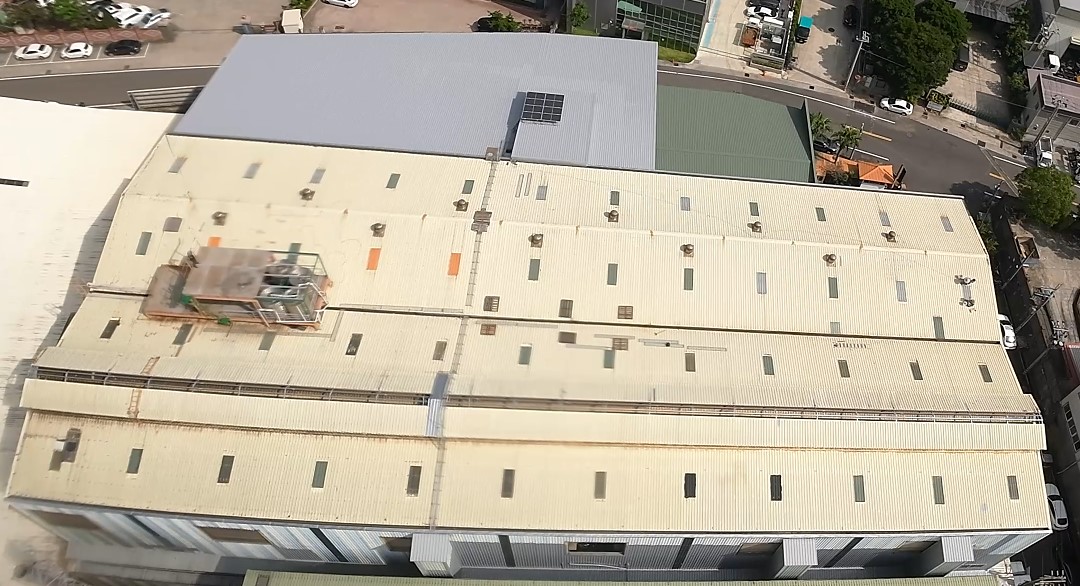 建造前屋頂空照圖