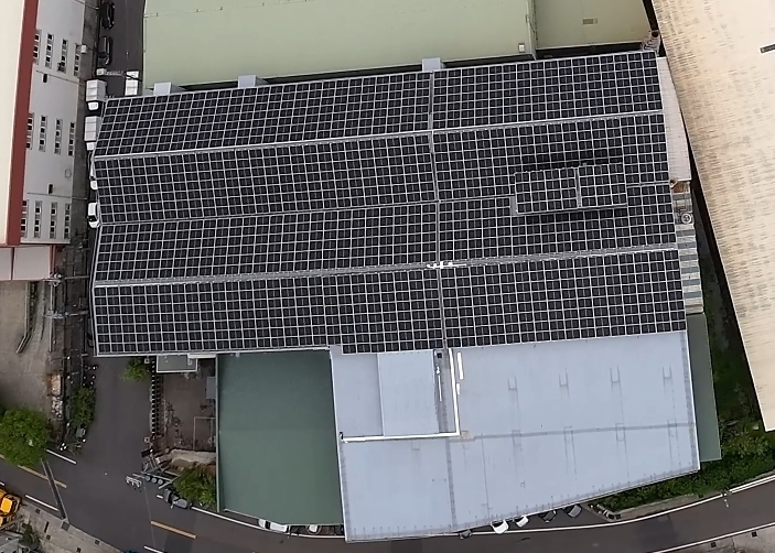 裝配送電完成之空照圖